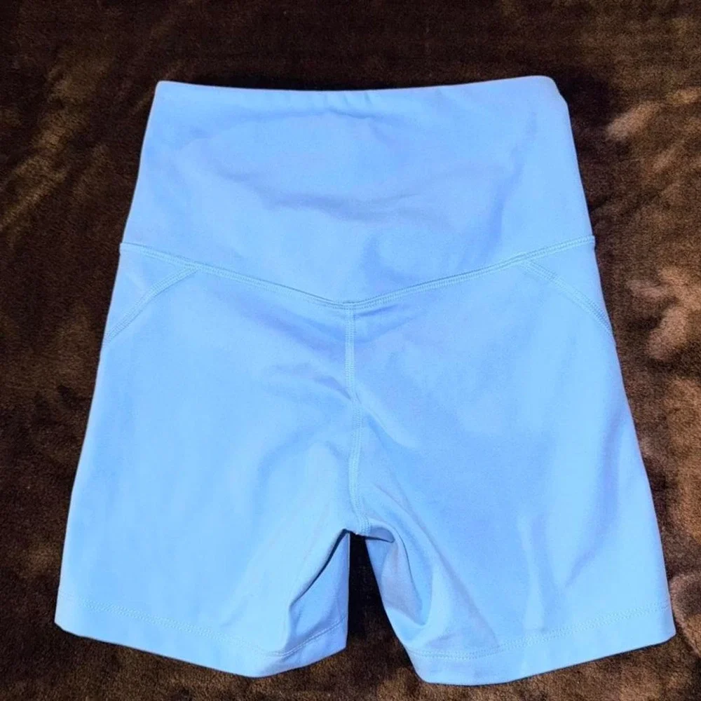 NWOT Girlfriend Collective Biker Shorts‎ Size XS Blue